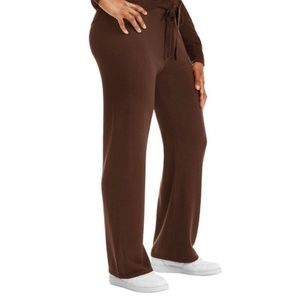 Member's Mark Brown Luxury Cashmere Blend Wide Leg Pants